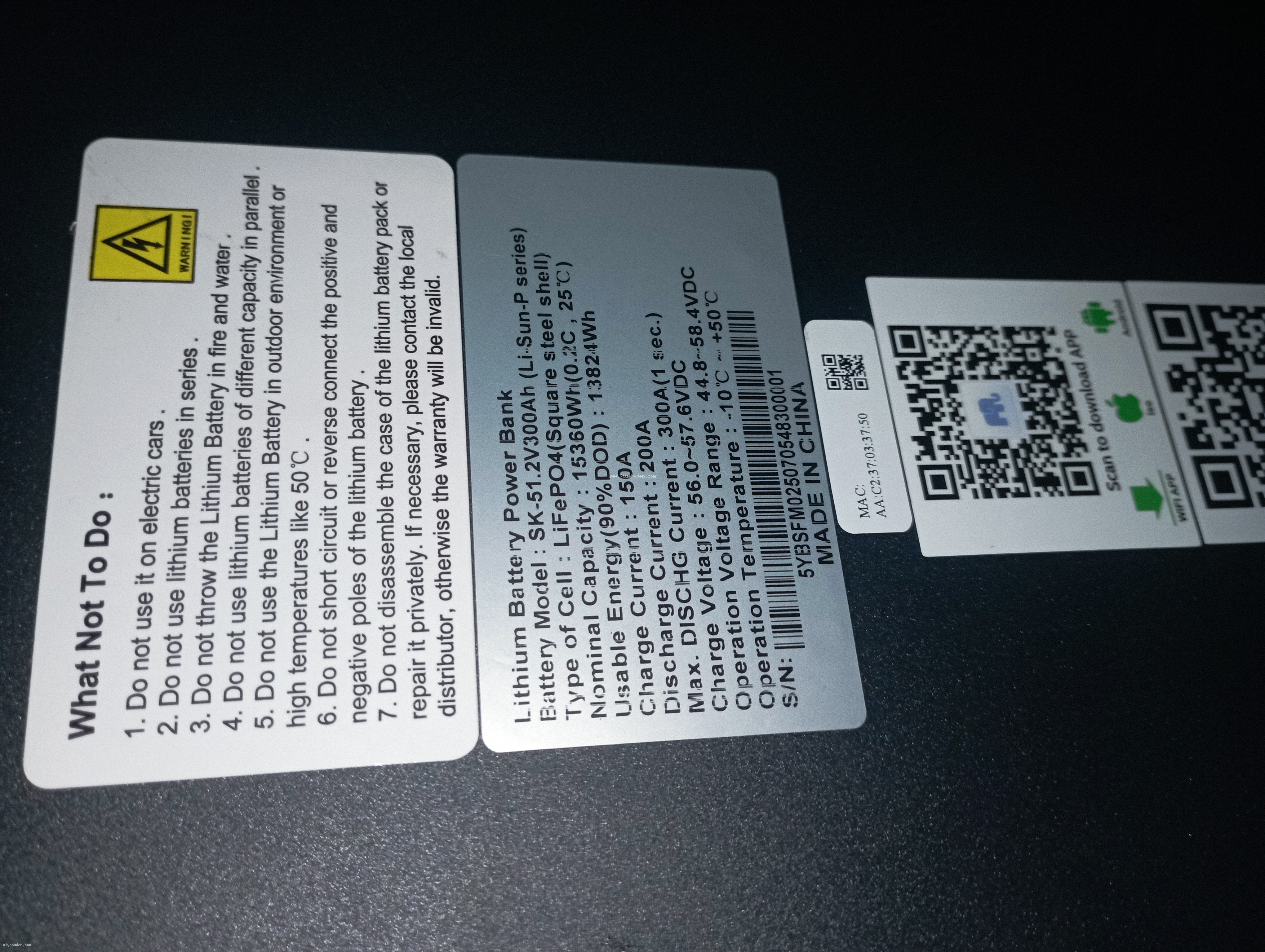 بطارية ليثيوم رياح عدن 15ك نظام 48V